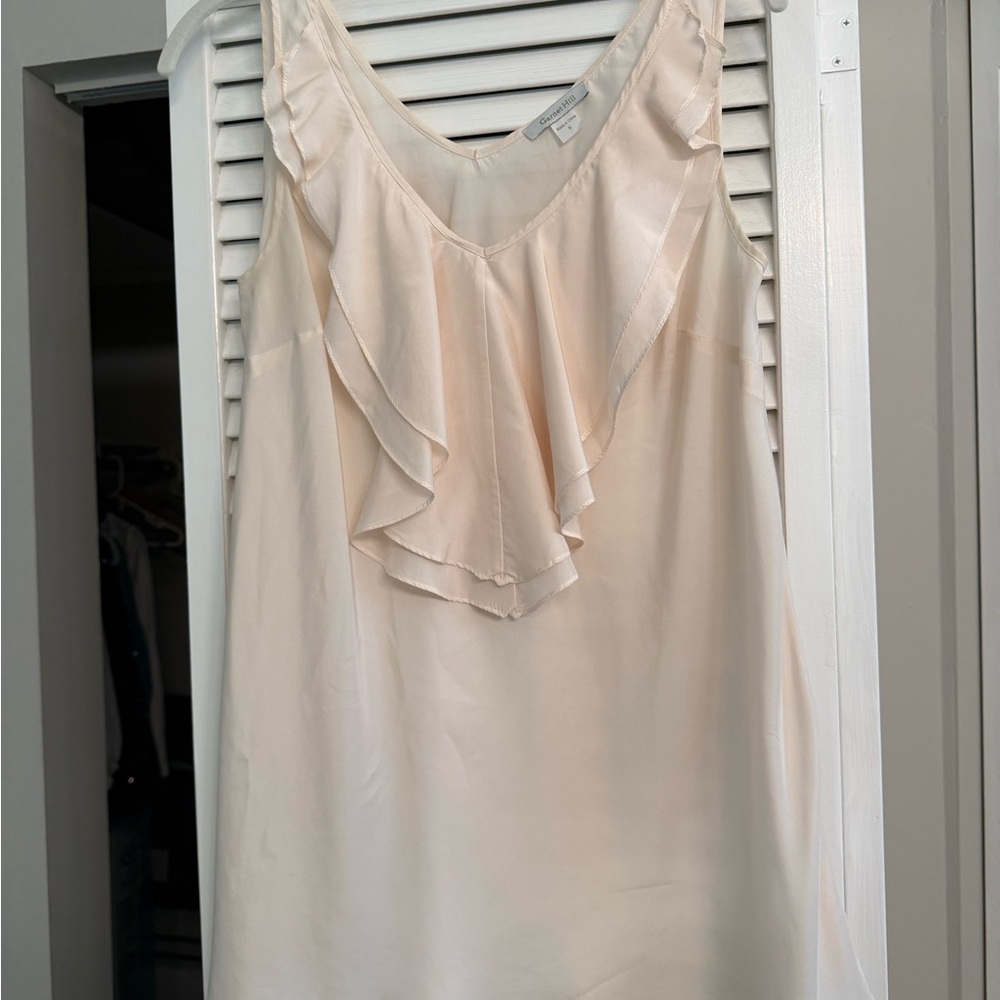 Garnet Hill Classic Cream Blouse